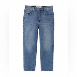 Abercrombie & Fitch Women's Ankle Straight Ultra High Blue Jeans